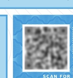 Example AVILOO certificate QR code panel